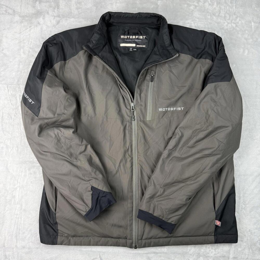 Motorfist PolarTech Lightweight Full Zip Jacket Outdoor Riding Men Sz 2XL Biker
